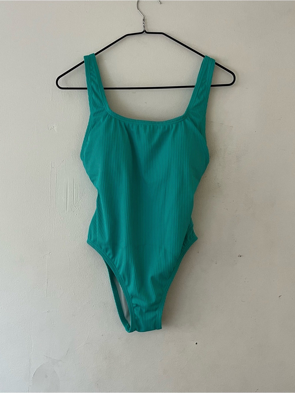 Speedo Ribbed Teal One-Piece Swimsuit